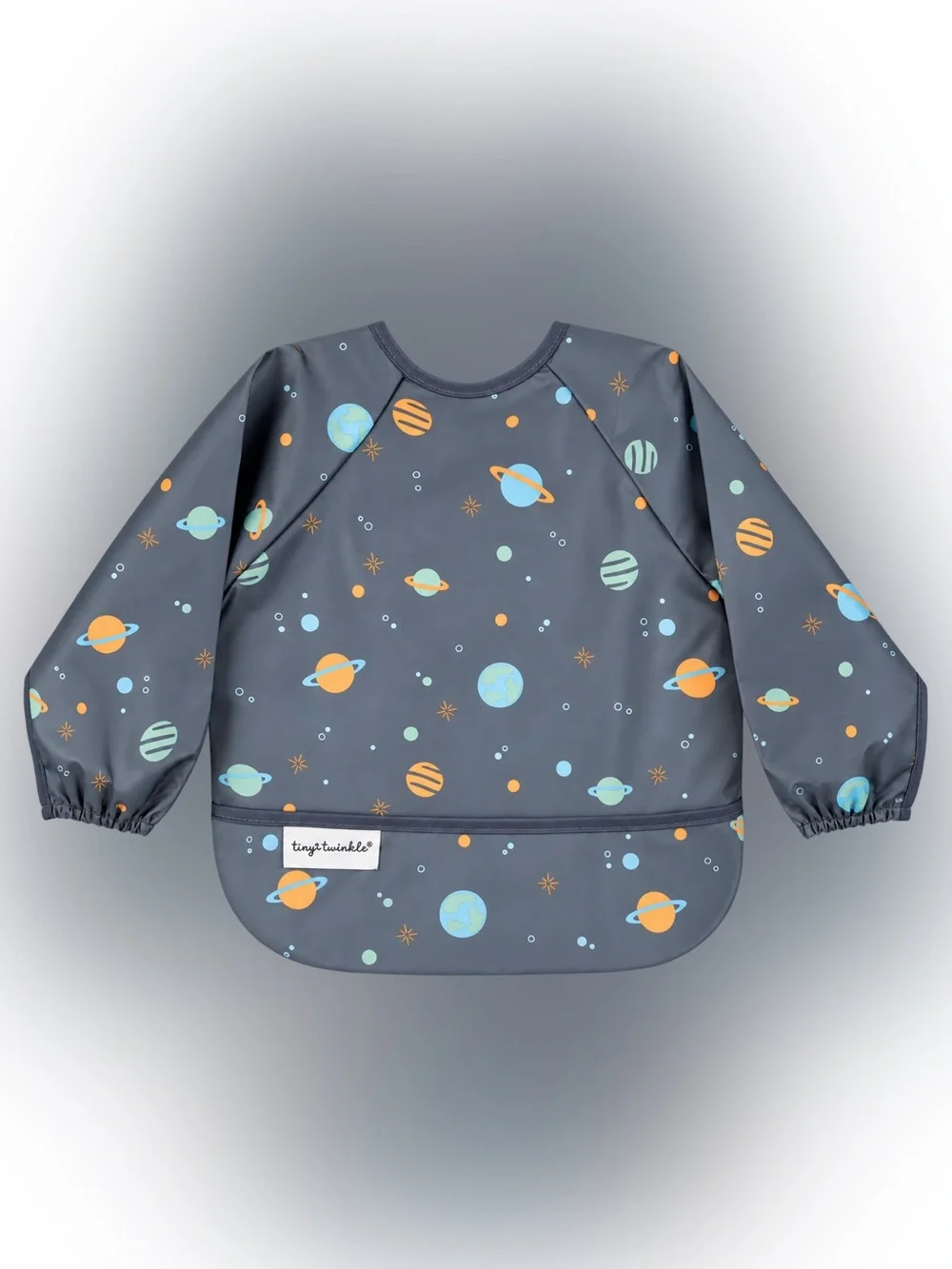Tiny Twinkle Long Sleeve Waterproof Smock Bib Space 6–24 Months